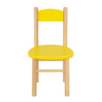 Detská drevená stolička z masívu - farebná