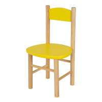 Detská drevená stolička z masívu - farebná