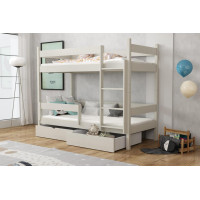 Detská poschodová posteľ z masívu borovice LEGEND so šuplíkmi - 200x90 cm - KAŠMÍROVÁ