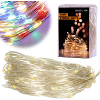 Dekoratívne LED svetlá na drôtiku - 10m 100LED - multicolour