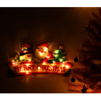 LED závesná dekorácia na okno - Merry Christmas - 45 cm
