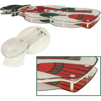 LED závesná dekorácia na okno - Snehuliak - 45 cm