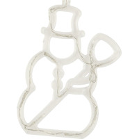 LED závesná dekorácia na okno - Snehuliak - 49 cm 10 LED