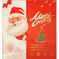 LED závesná dekorácia na okno - Snehuliak - 49 cm 10 LED