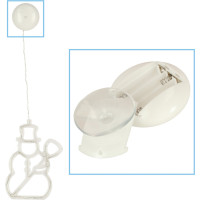 LED závesná dekorácia na okno - Snehuliak - 49 cm 10 LED