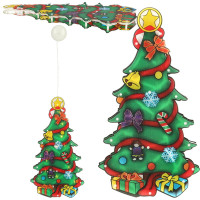 LED závesná dekorácia na okno - Vianočný stromček - 45 cm