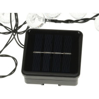 Solárne záhradné osvetlenie guličky - 7 m 50 LED - teplá biela