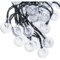 Solárne záhradné osvetlenie guličky - 7 m 50 LED - teplá biela