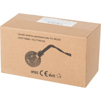 Solárne záhradné osvetlenie guličky - 7 m 50 LED - studená biela