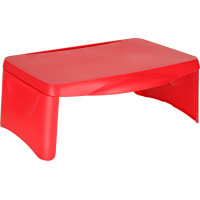 Detský stolík do auta s úložným priestorom červený