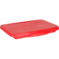 Detský stolík do auta s úložným priestorom červený