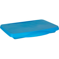 Detský stolík do auta s úložným priestorom - modrý