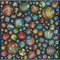 CURIOSI Štvorcové puzzle Palapeli: Farebné guličky 248 dielikov