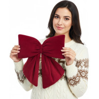 Dekoračná mašľa Rich Red Bow 29x33 cm - červená