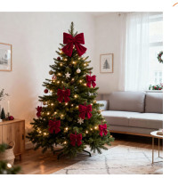 Dekoračná mašľa Rich Red Bow 29x33 cm - červená