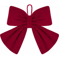 Dekoračná mašľa Rich Red Bow 14x12,5 cm - červená