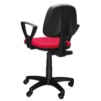 Detská otočná stolička BECKY - tmavo šedá, SUEDINE 36