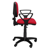 Detská otočná stolička BECKY - tmavo šedá, SUEDINE 36