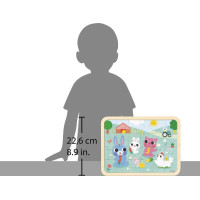 JANOD Drevené puzzle s hľadaním rozdielov Farma 24 dielikov