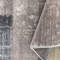 Kusový koberec PANNE squares - odtiene hnedej