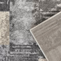 Kusový koberec PANNE squares - odstíny šedé