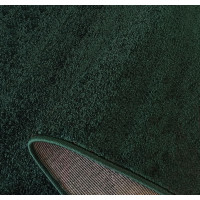 Kusový koberec WAVE Uni - tmavě zelený