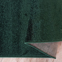 Kusový koberec WAVE Uni - tmavě zelený