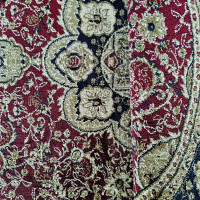 Kusový koberec NOBLE ornament oval - červený