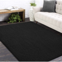 Moderný koberec SHAGGY CAMIL - čierny, 200x290 cm