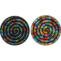 CURIOSI Obojstranné drevené puzzle Double: Stonožka 324 dielikov