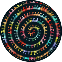 CURIOSI Obojstranné drevené puzzle Double: Stonožka 324 dielikov