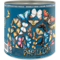CURIOSI Obojstranné drevené puzzle Double: Motýle 424 dielikov