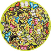 CURIOSI Obojstranné drevené puzzle Double: Motýle 424 dielikov