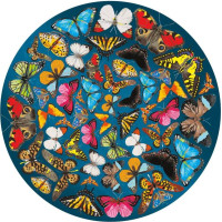 CURIOSI Obojstranné drevené puzzle Double: Motýle 424 dielikov