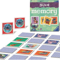 RAVENSBURGER Pexeso Disney: Stitch, 48 kartičiek