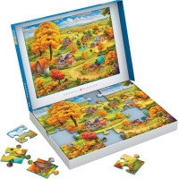 EUROGRAPHICS Puzzle Connecting Pieces: Pokojný život 24 dielikov