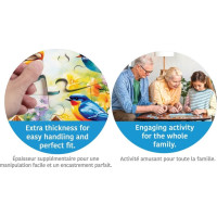 EUROGRAPHICS Puzzle Connecting Pieces: Pokojný život 24 dielikov