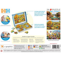 EUROGRAPHICS Puzzle Connecting Pieces: Pokojný život 24 dielikov