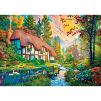 DINO Puzzle Domček pri rieke 2000 dielikov