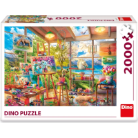 DINO Puzzle Maliarsky ateliér 2000 dielikov