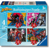 RAVENSBURGER Puzzle Marvel: Spider-Man 4v1 (12,16,20,24 dielikov)
