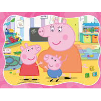 RAVENSBURGER Puzzle Prasiatko Peppa 4v1 (12,16,20,24 dielikov)