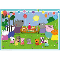 RAVENSBURGER Puzzle Prasiatko Peppa na oslave 2x24 dielikov