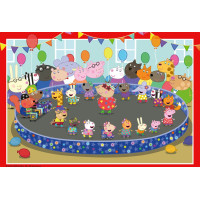 RAVENSBURGER Puzzle Prasiatko Peppa na oslave 2x24 dielikov