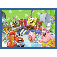TREFL Puzzle SpongeBobov život 4v1 (35,48,54,70 dielikov)