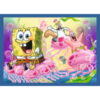 TREFL Puzzle SpongeBobov život 4v1 (35,48,54,70 dielikov)