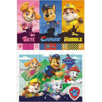 DODO Puzzle Tlapková patrola: Skvelé šteňatá 2v1 (24 a 36 dielikov)
