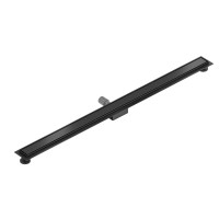 Sprchový žľab MAXMAX Mexen FLAT 2v1 - čierny, 1710110 - 110 cm