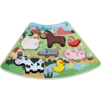 2Kids Toys Drevené puzzle Kruh prepojiteľné 6 v 1