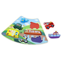 2Kids Toys Drevené puzzle Dopravné prostriedky prepojiteľné